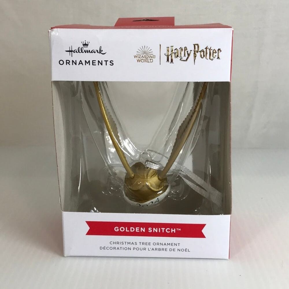 NWT Hallmark Ornament Christmas Wizarding World Harry Potter Golden Snitch